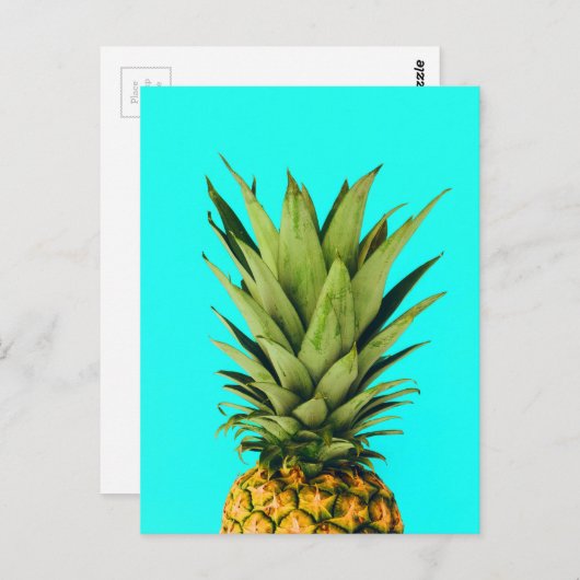Mint Pineapple Bovenste Briefkaart (Voorkant / Achterkant)