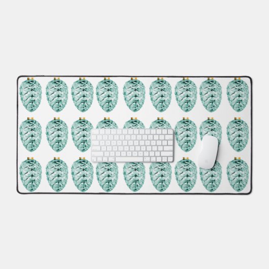 Mint Pinecones Bureaumat (Keyboard & Muis)