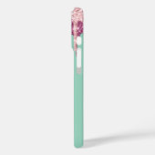 Mint Pink Blush Ice Cream Glitter Druppels Case-Mate iPhone Case (Achterkant / Links)