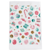 Mint & Pink CANDY Christmas Medium Gift Bag Medium Cadeauzakje (Voorkant)