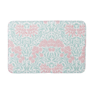 Mint Pink Floral Damask Patroon Badmat