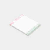 Mint Pink Gold Ombre Confetti Post-it® Notes (Schuin)