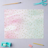 Mint Pink Gold Ombre Confetti Tissuepapier (Craft)