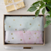 Mint Pink Gold Ombre Confetti Tissuepapier (Geschenk)