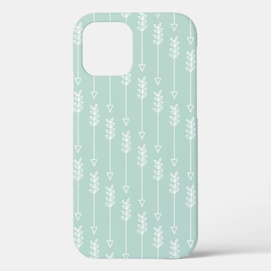 Mint Pink Tribal Arrows Patroon Indianenachtig Case-Mate iPhone Case (Achterkant)
