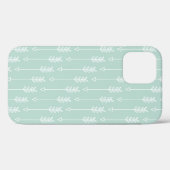 Mint Pink Tribal Arrows Patroon Indianenachtig Case-Mate iPhone Case (Achterkant (horizontaal))