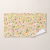 Mint Pink Yellow Green Fruity Dots  Bad Handdoek (Handdoek)