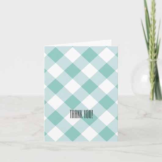 Mint Plaid Bedankt (Voorkant)