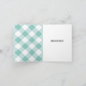 Mint Plaid Bedankt (Binnen)