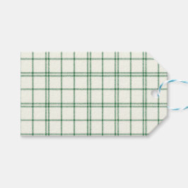 Mint Plaid Cadeaulabel