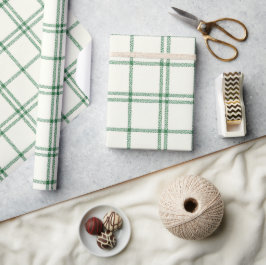 Mint Plaid Cadeaupapier