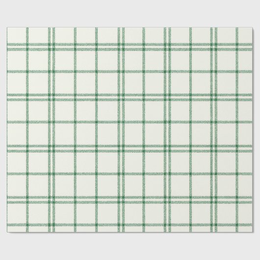 Mint Plaid Cadeaupapier (Vlak)