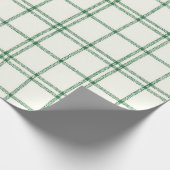 Mint Plaid Cadeaupapier (Hoek)