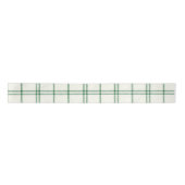 Mint Plaid Satijnen Lint (Voorkant)