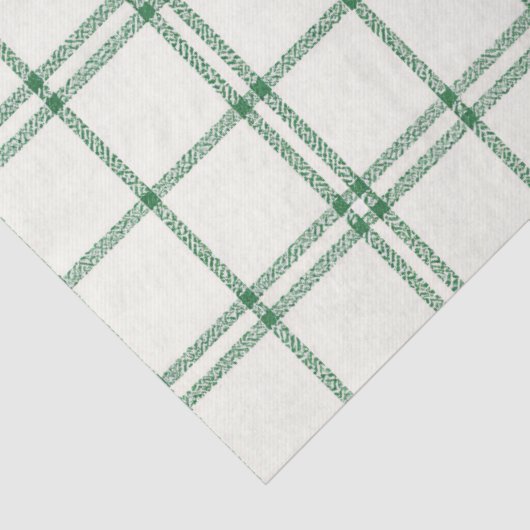 Mint Plaid Tissuepapier (Detail)