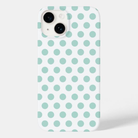 Mint Polka Dot Case-Mate iPhone Case (Achterkant)