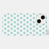 Mint Polka Dot Case-Mate iPhone Case (Achterkant (horizontaal))