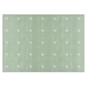 Mint Polka Dot Glass Cutting Boards Snijplank (Voorkant)