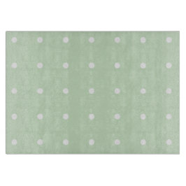 Mint Polka Dot Glass Cutting Boards Snijplank