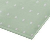Mint Polka Dot Glass Cutting Boards Snijplank (Hoek)