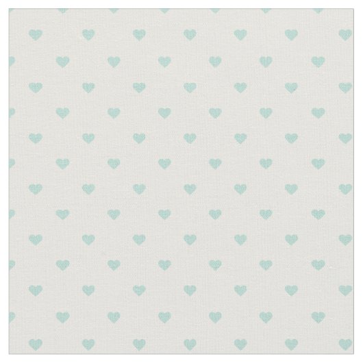 Mint polka dot harten stof (Close Up)