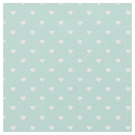 Mint polka dot harten stof (Close Up)