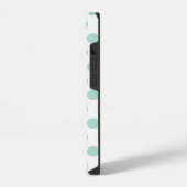 Mint Polka Dot iPhone Hoesje (Linkerkant)