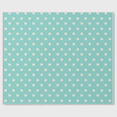 Mint Polkadots Cadeaupapier (Vlak)
