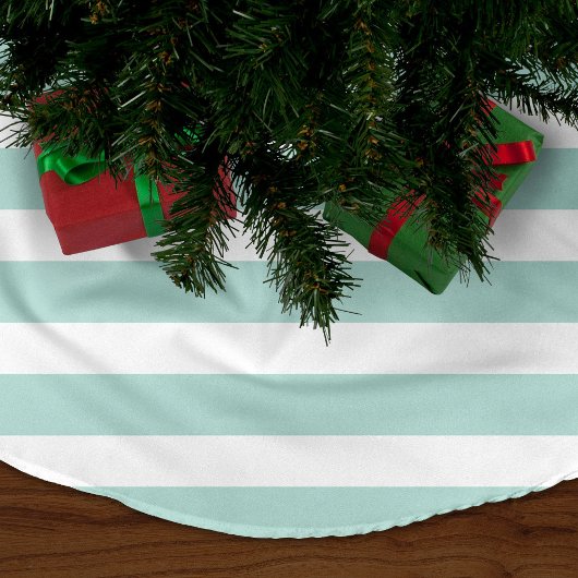 Mint Preppy Stripes Kerstboom Rok