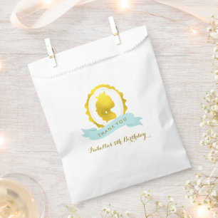 Mint Princess Cameo Birthday Bedankzakje