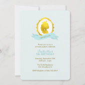 Mint Princess Cameo Girl Birthday Kaart (Voorkant)