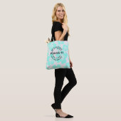 Mint psalms 91 flower tote bag (Op model)