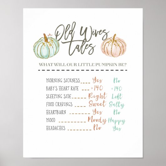 Mint Pumpkin Old Wives Tales Poster (Voorkant)