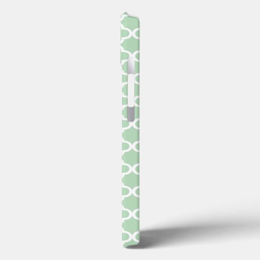 Mint Quatrefoil Case-Mate iPhone Case (Achterkant / Links)
