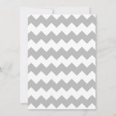 Mint Quatrefoil Chevron Birthday Uitnodiging (Achterkant)