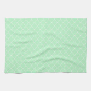 Mint Quatrefoil Theedoek