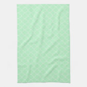 Mint Quatrefoil Theedoek (Verticaal)