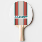  Mint Rainbow Board Stripes met Naam Tafeltennisbatje (Voorkant)