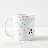 Mint Rainbow Confetti Stippen Koffiemok (Links)