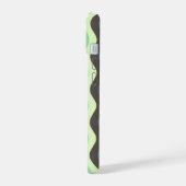 Mint Ripple Wave Telefoonhoesje iPhone 15 Case (Linkerkant)
