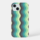 Mint Ripple Wave Telefoonhoesje iPhone 15 Case (Achterkant)