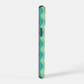 Mint Ripple Waves Iphone Case iPhone 15 Case (Rechterkant)