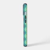 Mint Ripple Waves Iphone Case iPhone 15 Case (Linkerkant)