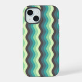 Mint Ripple Waves Iphone Case iPhone 15 Case (Achterkant)