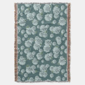 Mint Rosette Succulents Herhaalt Afdruk op Pine Gr Deken (Voorkant Verticaal)