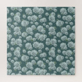 Mint Rosette Succulents Herhaalt Afdruk op Pine Gr Legpuzzel (Verticaal)