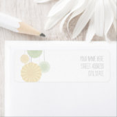 Mint Rosettes adreslabel Etiket (Insitu)