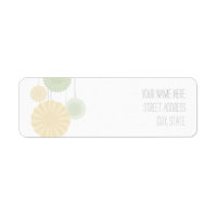 Mint Rosettes adreslabel