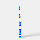 Mint Roze Aqua Blauw Patroon met Naam Case-Mate iPhone Case (Achterkant / Links)