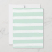 Mint Roze Goud Baby Douche Uitnodigingen (Achterkant)